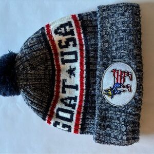 GOAT USA Knit Beanie with Embroidered Patch